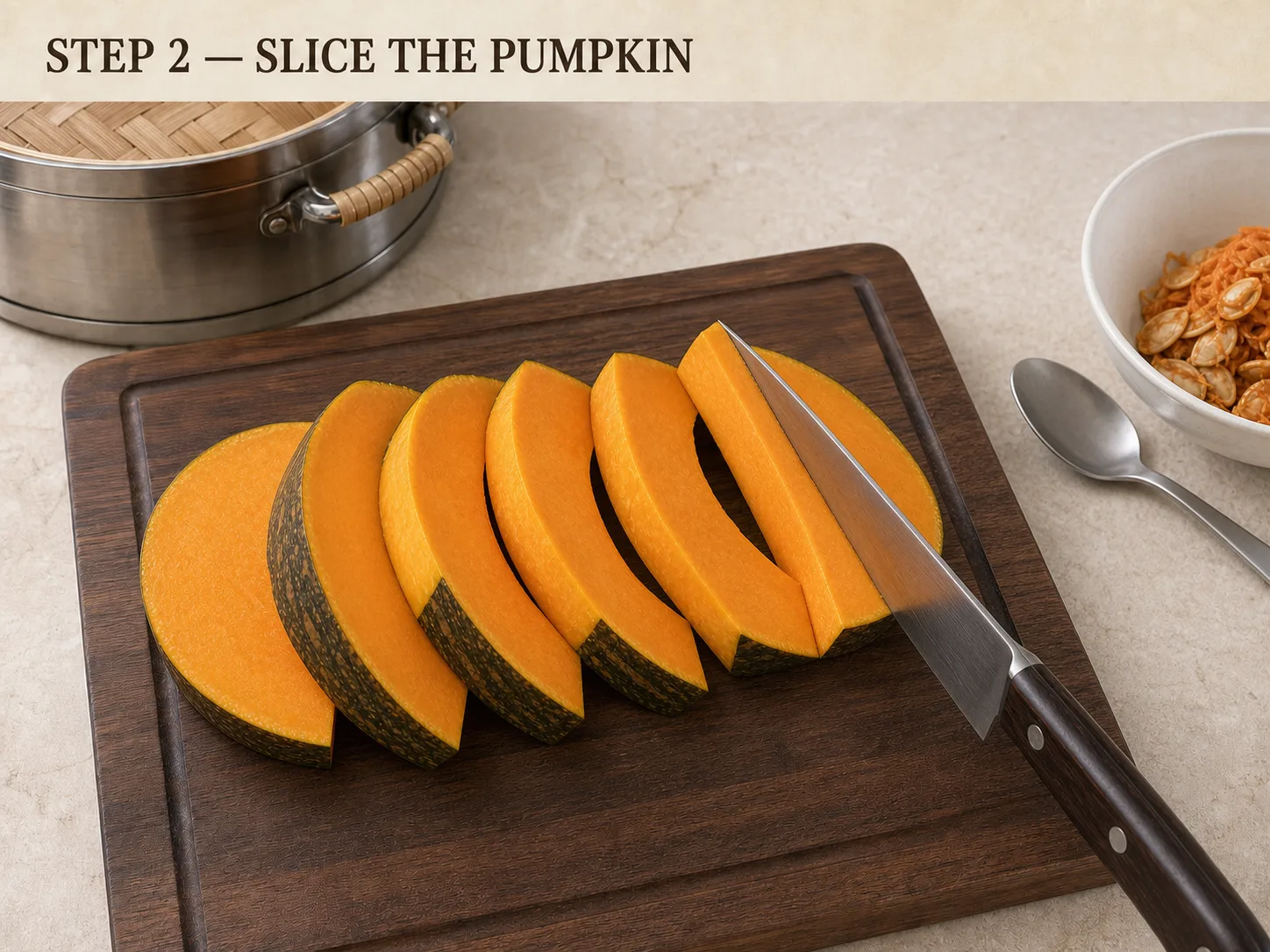 Steamed Pumpkin (Qing Zheng Nan Gua)