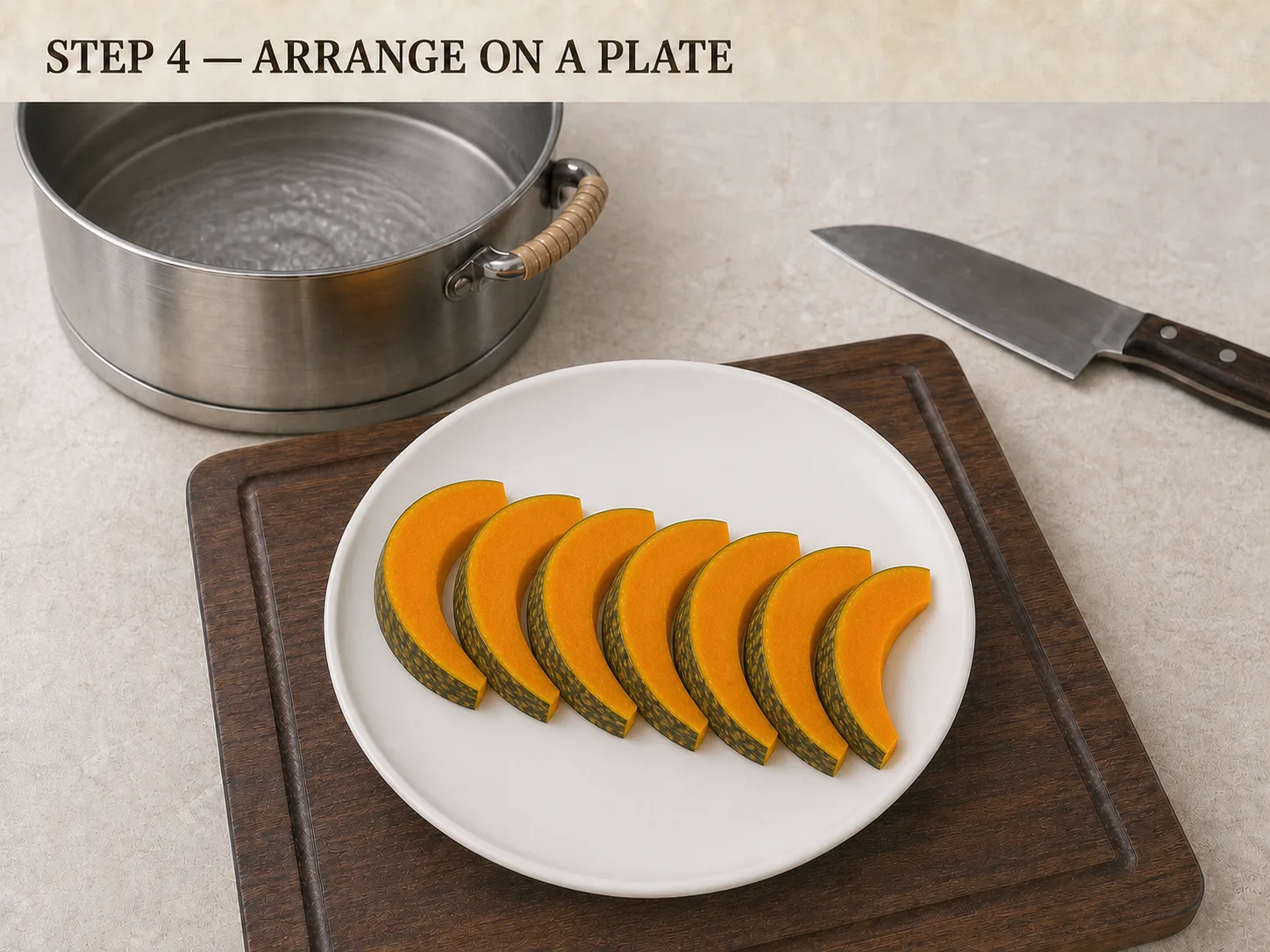 Steamed Pumpkin (Qing Zheng Nan Gua)
